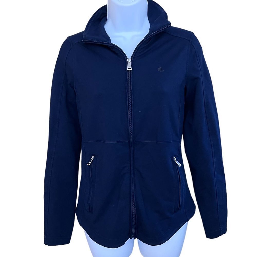 LAUREN RALPH LAUREN active wear jacket  Navy blue jacket Full zip workout jacket